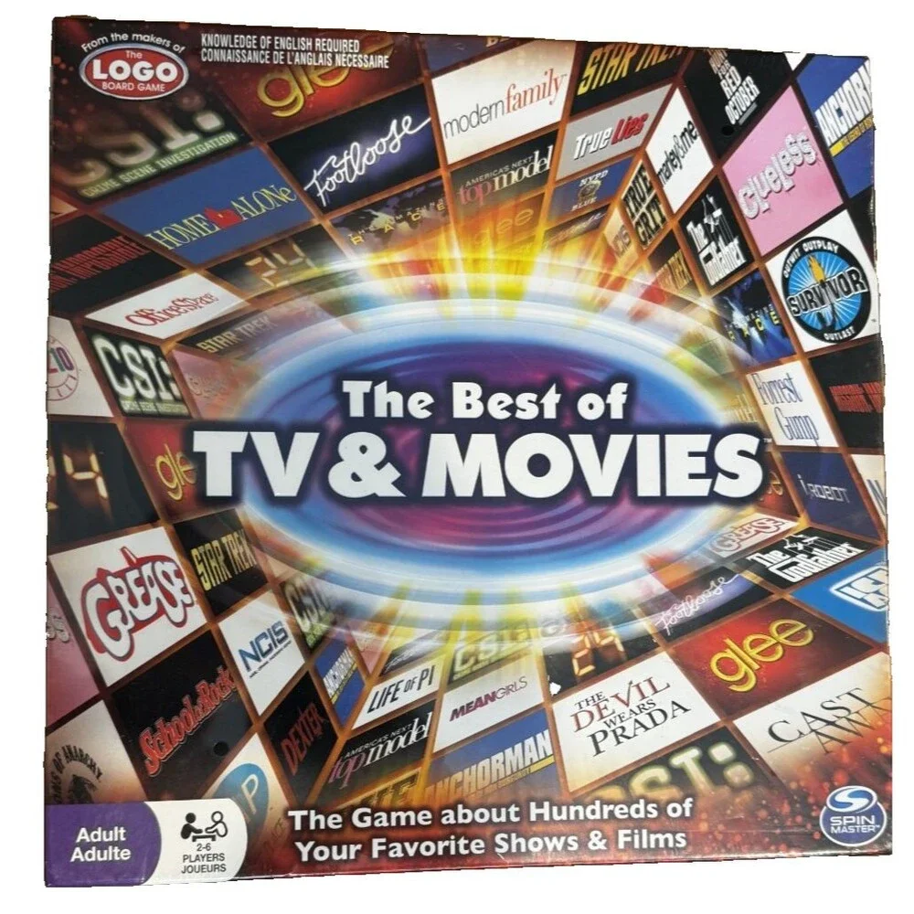 The Best of TV and Movies Board Game Logo Trivia Hundreds of Shows Films NEW